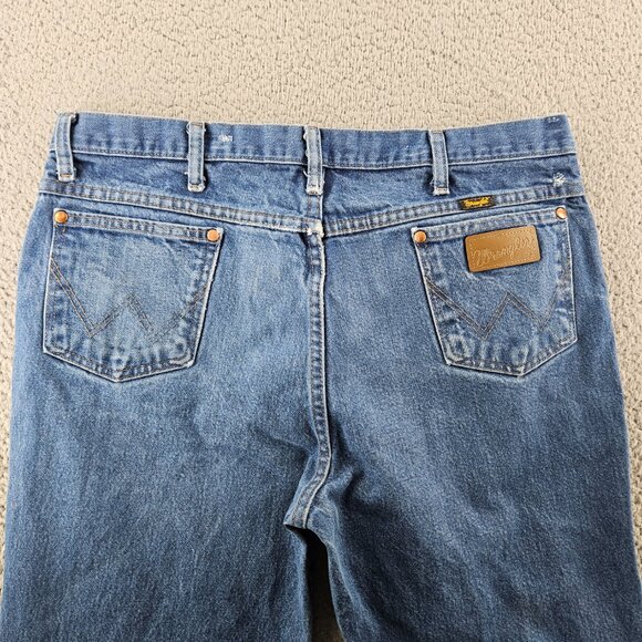 Wrangler Jeans Mens 38x30 Blue 936 Cowboy Cut Slim Fit Western Rodeo Rancher - Picture 12 of 16